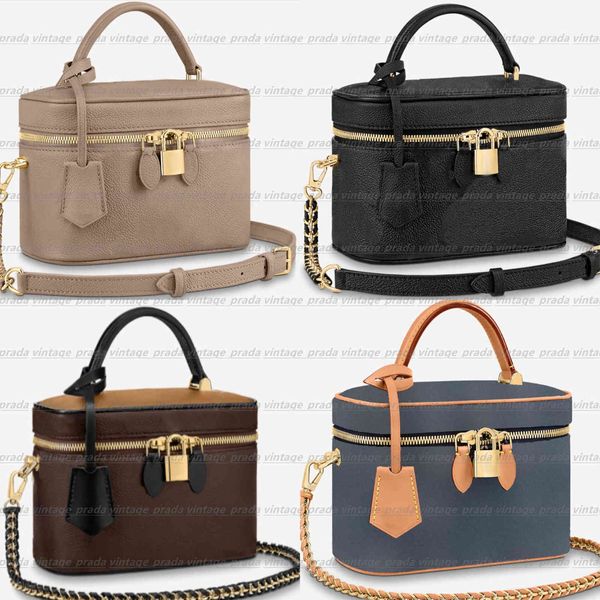 genuine leather vanity camera shoulder bag women's men tote crossbody bags luxury designer mylon fashion shopping wallet cases